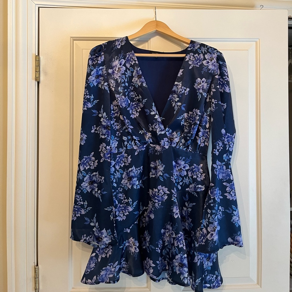 Majorelle blue coral dress size M